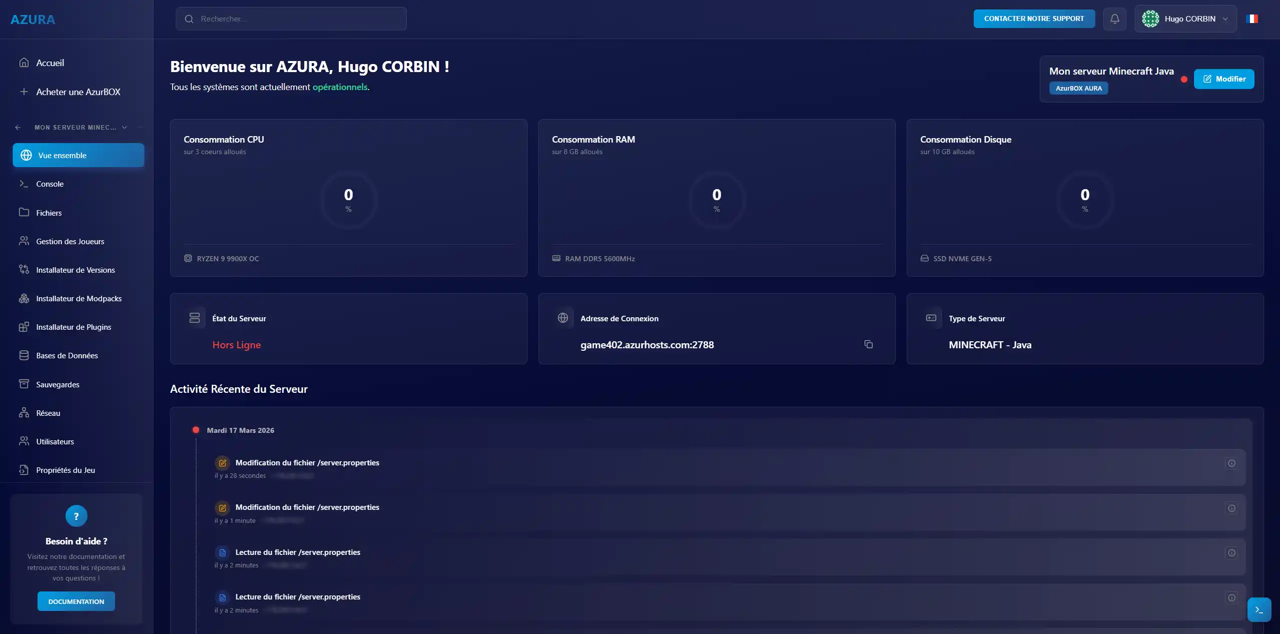 AZURA Panel - Aperçu 2